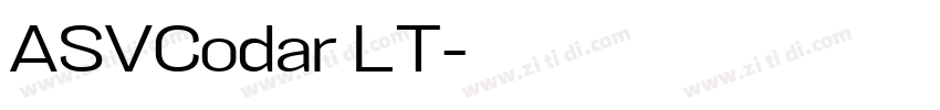 ASVCodar LT字体转换